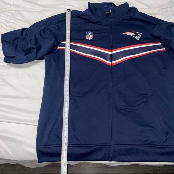 Reebok Onfield Track Jacket New England Patriots 2XL Full Zip - Picture 5 of 7